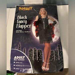 Spirit Halloween Black Flapper Costume